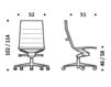 Схема Кресло ICF Office 2015 1943149 913 Современный / Скандинавский / Модерн
