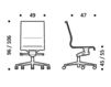 Схема Кресло ICF Office 2015 3693283 30G Современный / Скандинавский / Модерн