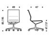 Схема Кресло ICF Office 2015 3685319 98A Современный / Скандинавский / Модерн