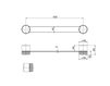 Схема Держатель для полотенец Fima - Carlo Frattini Texture F6100/40VCR Минимализм / Хай-тек