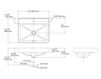 Схема Раковина накладная Vox Rectangle Kohler 2015 K-2660-1-0 Современный / Скандинавский / Модерн