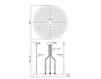 Схема Лейка душевая потолочная Zucchetti Kos Shower plus Z94199 Минимализм / Хай-тек