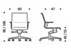 Схема Кресло ICF Office 2015 3695739 Современный / Скандинавский / Модерн