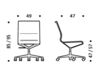 Схема Кресло ICF Office 2015 3685017 03N Современный / Скандинавский / Модерн