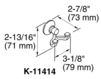 Схема Крючок Bancroft Kohler 2015 K-11414-BN Современный / Скандинавский / Модерн