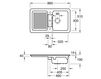 Схема Раковина накладная CONDOR 50 Villeroy & Boch Arena Corner 6732 01 KD Современный / Скандинавский / Модерн