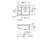 Схема Раковина встраиваемая SUBWAY XM FLAT Villeroy & Boch Kitchen 6780 2F R1 Современный / Скандинавский / Модерн