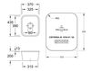 Схема Раковина встраиваемая CISTERNA 45 Villeroy & Boch Kitchen 6704 01 FU Современный / Скандинавский / Модерн