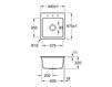 Схема Раковина встраиваемая SUBWAY XS FLAT Villeroy & Boch Kitchen 6781 2F R1 Современный / Скандинавский / Модерн