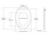 Схема Крышка для унитаза Reveal Quiet-Close Kohler 2015 K-4008-96 Современный / Скандинавский / Модерн