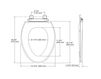 Схема Крышка для унитаза Glenbury Quiet-Close Kohler 2015 K-4733-95 Современный / Скандинавский / Модерн