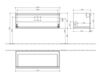 Схема Тумба под раковину CENTRAL LINE Villeroy & Boch CENTRAL LINE A290 Y2 Современный / Скандинавский / Модерн