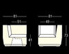 Схема Кресло для террасы BIG CUT CORNER Plust LIGHTS 8281 A4182+YELLOW Минимализм / Хай-тек