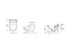 Схема Унитаз подвесной HOMMAGE Villeroy & Boch Bathroom and Wellness 6661 B0 Современный / Скандинавский / Модерн