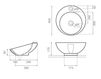 Схема Раковина накладная Orbital The Bath Collection 2015 4040 Современный / Скандинавский / Модерн
