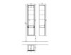 Схема Шкаф для ванной комнаты LA BELLE Villeroy & Boch Bathroom and Wellness A590 1R Современный / Скандинавский / Модерн