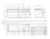 Схема Тумба под раковину LEGATO Villeroy & Boch Bathroom and Wellness B134 00 Современный / Скандинавский / Модерн