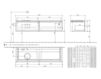Схема Тумба под раковину LEGATO Villeroy & Boch Bathroom and Wellness B116 00 Современный / Скандинавский / Модерн