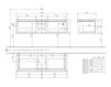 Схема Тумба под раковину LEGATO Villeroy & Boch Bathroom and Wellness B144 00 Современный / Скандинавский / Модерн