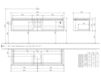 Схема Тумба под раковину LEGATO Villeroy & Boch Bathroom and Wellness B147 00 Современный / Скандинавский / Модерн