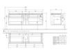 Схема Тумба под раковину LEGATO Villeroy & Boch Bathroom and Wellness B155 00 Современный / Скандинавский / Модерн