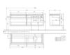 Схема Тумба под раковину LEGATO Villeroy & Boch Bathroom and Wellness B139 00 Современный / Скандинавский / Модерн