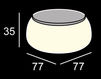 Схема Столик журнальный T BALL Plust LIGHTS 8248 A4182+YELLOW Минимализм / Хай-тек