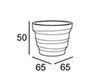 Схема Кашпо REBELOT Plust POTS 6533 07 Минимализм / Хай-тек