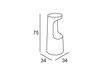 Схема Барный стул FURA Plust FURNITURE 6294 L4 Минимализм / Хай-тек