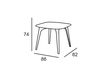 Схема Стол PLANET Plust FURNITURE 6318 A4504 Минимализм / Хай-тек