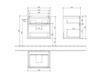Схема Тумба под раковину SUBWAY 2.0 Villeroy & Boch Bathroom and Wellness A909 00 Современный / Скандинавский / Модерн