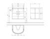 Схема Тумба под раковину SUBWAY 2.0 Villeroy & Boch Bathroom and Wellness A913 00 Современный / Скандинавский / Модерн