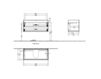 Схема Тумба под раковину 2MORROW Villeroy & Boch Bathroom and Wellness A760 0Z XX Современный / Скандинавский / Модерн