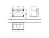 Схема Тумба под раковину UP2U Villeroy & Boch Bathroom and Wellness B837 00 XX Современный / Скандинавский / Модерн