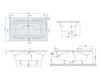 Схема Ванна COLORADO Villeroy & Boch Bathroom and Wellness UBA 186 COL 2V-XX Современный / Скандинавский / Модерн