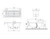 Схема Ванна LOOP & FRIENDS SQUARE Villeroy & Boch Bathroom and Wellness UBA 167 LFS 2V-XX Современный / Скандинавский / Модерн