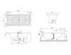 Схема Ванна LOOP & FRIENDS SQUARE Villeroy & Boch Bathroom and Wellness UBA 199 LFS 2V-XX Современный / Скандинавский / Модерн