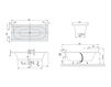 Схема Ванна LOOP & FRIENDS OVAL Villeroy & Boch Bathroom and Wellness UBA 180 LFO 2V-XX Современный / Скандинавский / Модерн