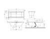 Схема Ванна SQUARO EDGE 12 Villeroy & Boch Bathroom and Wellness UBQ 180 SQE 7DV-XX Современный / Скандинавский / Модерн