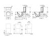 Схема Унитаз напольный VENTICELLO Villeroy & Boch Bathroom and Wellness 4612 R0 + 5707 11 Современный / Скандинавский / Модерн
