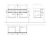 Схема Тумба под раковину VENTICELLO Villeroy & Boch Bathroom and Wellness A929 02 Современный / Скандинавский / Модерн