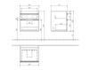 Схема Тумба под раковину VENTICELLO Villeroy & Boch Bathroom and Wellness A923 02 Современный / Скандинавский / Модерн