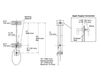 Схема Душевая штанга HydroRail Kohler 2015 K-45903-BV Современный / Скандинавский / Модерн