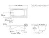 Схема Ванна Tea-for-Two Kohler 2015 K-863-58 Современный / Скандинавский / Модерн