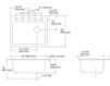 Схема Раковина встраиваемая Riverby Kohler 2015 K-5872-5UA1-KA Современный / Скандинавский / Модерн