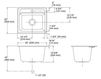 Схема Раковина накладная Glen Falls Kohler 2015 K-19017-1-47 Современный / Скандинавский / Модерн