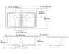 Схема Раковина накладная Brookfield Kohler 2015 K-5846-1-0 Современный / Скандинавский / Модерн