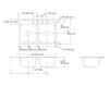 Схема Раковина накладная Delafield Kohler 2015 K-5950-4-7 Современный / Скандинавский / Модерн