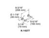 Схема Держатель для туалетной бумаги Purist Kohler 2015 K-14377-BGD Современный / Скандинавский / Модерн