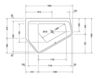 Схема Угловая ванна Duravit 2015 700392 00 0 00 0000 Современный / Скандинавский / Модерн